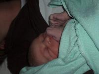 13.10.2007 - kurz nach der Geburt von Luise Fabienne